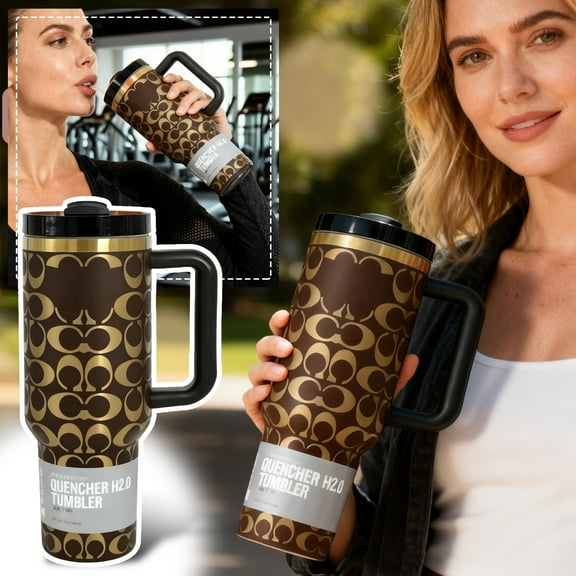 40oz Handled 04 Stainless Steel Large-Capacity Insulated Cup, Stylish Insulated Cup, Suitable for Office & Daily Use (B)