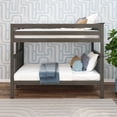thumbnail image 2 of Max & Lily Solid Wood Twin over Twin Bunk Bed with Ladder on End For Kids, Clay, 2 of 12