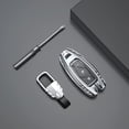 thumbnail image 5 of For Hyundai Key Fob Cover,Metal Key Case Cover for Hyundai Palisade Elantra Kona Azera Santa Key Accessories with Keychain, 5 of 11