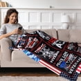 thumbnail image 3 of Veterans Gifts, Veteran Fathers Gifts, Veteran Gifts for Men, Gifts for Veterans, Vietnam Veteran Gifts, Navy/Army/Air Force Veteran Gifts, Proud Patriotic Hard Head Veterans Throw Blanket 60”x50”, 3 of 6