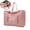 Pink, variant on Bxaolu Travel Duffle Bags Weekender Overnight Bags for Women Men Foldable Carry on Bag Holiday, Shopping, Weekends, Outing, Gym (Purple-22L)