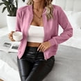 thumbnail image 4 of Stamzod Bomber Jacket Women Fall Fashion 2026 Dressy Casual Faux Suede Jackets Loose Fit Long Sleeve Cropped Coats for Women, 4 of 9
