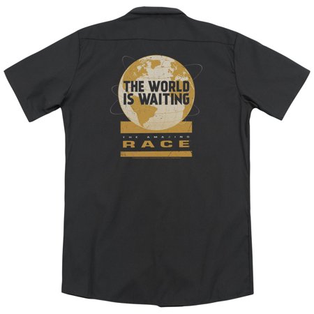 Amazing Race Waiting World (Back Print) Mens Work (America's Best Dance Crew Episodes)