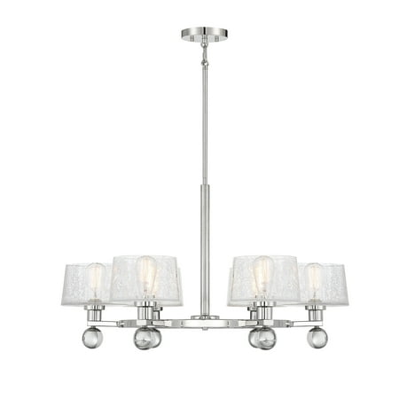 

Savoy House 1-6302-6-109 Hanover 6 Light Chandelier in Polished Nickel (32 W x 18 H)