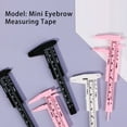thumbnail image 6 of Aellinatey 80mm Plastic Eyebrow Measuring Ruler Brow Mapping Vernier Brow Makeup Tool, 6 of 11