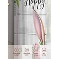 thumbnail image 6 of Easter Sheer Curtains 96 Inch Length 2 Panels for Living Room, Spring Farmhouse Watercolor Bunny Flower Wood Grain Voile Kitchen Curtain Set, Luxury Privacy Drapes Window Treatment for Bedroom, 6 of 7