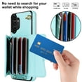 thumbnail image 2 of Mantto Crossbody Wallet Women Case for Samsung A13 4G, [RFID Blocking] CRedit Card Holder Phone Case with Strap Leather Purse with Lanyard Magnetic Flip Cover Girl for Samsung Galaxy A13 4G, Blue, 2 of 10