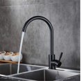 Kitchen Faucet Black Bronze Kitchen Sink Hot and Cold Mixer Tap 304