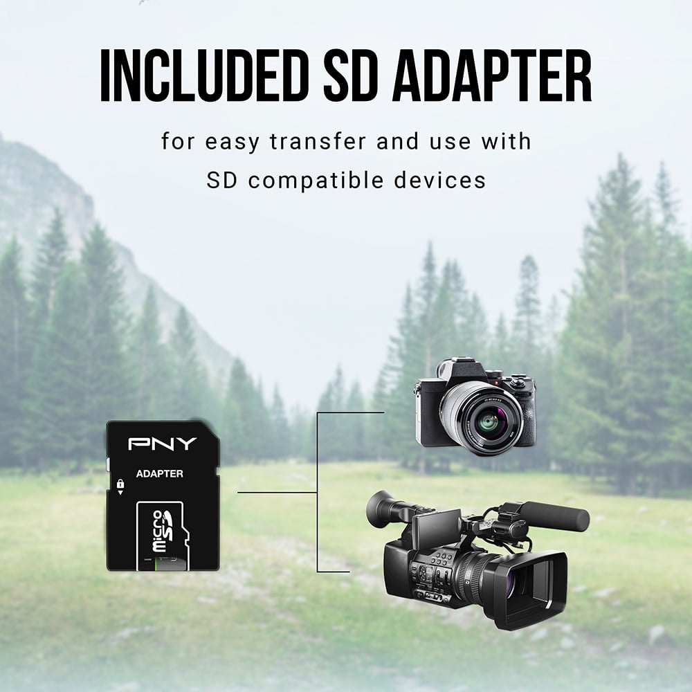 PNY 256GB Pro Elite Class 10 U3 V30 MicroSDXC Flash Memory Card