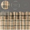thumbnail image 2 of VHC Brands Cider Mill Plaid Prairie Swag, Tan & Charcoal, 36x36x18, Set of 2, 2 of 11