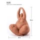 thumbnail image 2 of Lady Statue Figurine Woman Sculpture Modern Decor Arts Home Gifts Polyresin Table Centerpiece Crafts Brown 10.2inch, 2 of 5