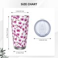thumbnail image 4 of Goofa Orchids Flowers for 20 oz Skinny Tumbler Stainless Steel Coffee Mug Slim Vacuum Insulated Travel Cup Car Cup-Without Straw, 4 of 8