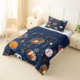 thumbnail image 2 of Erosebridal Rugby Sport Helmet Twin Comforter Sets,Basketball Sport Games Kawaii Stars Print Bedding Set For Kids Boys,Reversible Navy 2-Piece, 2 of 7