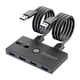 thumbnail image 1 of Adaptador de monitor convertidor de estación de acoplamiento KVM con interruptor USB 3.0 para impresora, PC, compatible / Windows / Linux Plug Yotijar Selector de interruptores, 1 of 8