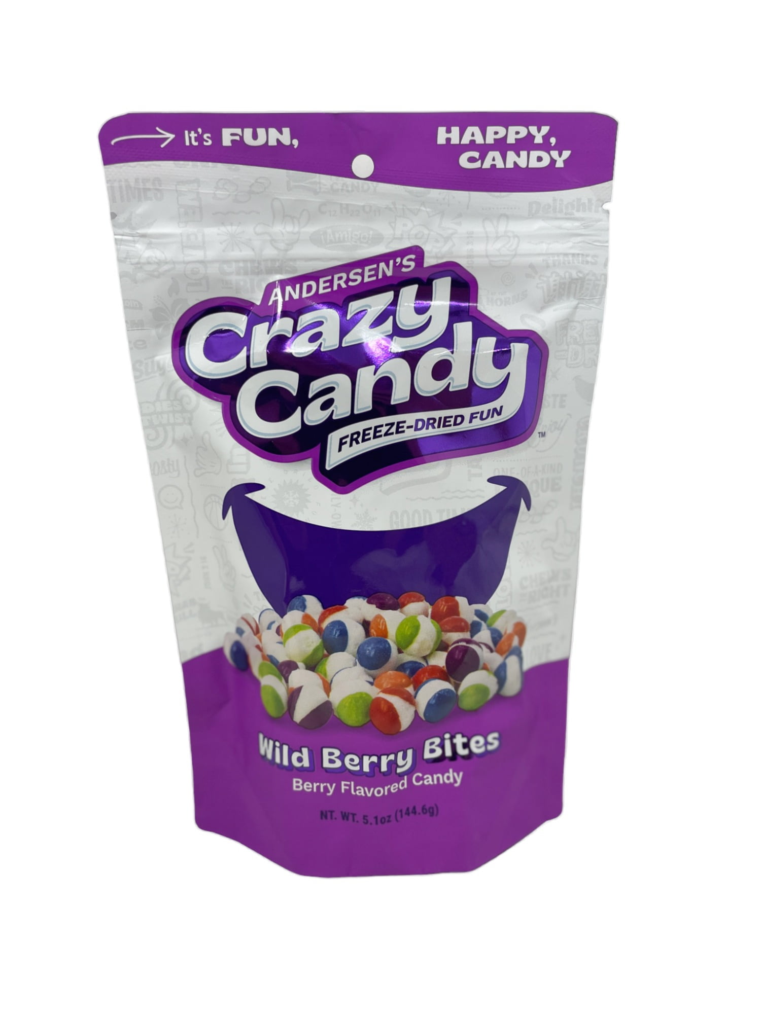 Andersen's Crazy Candy Freeze Dried Candy Freeze Dried Berry Bites, 5