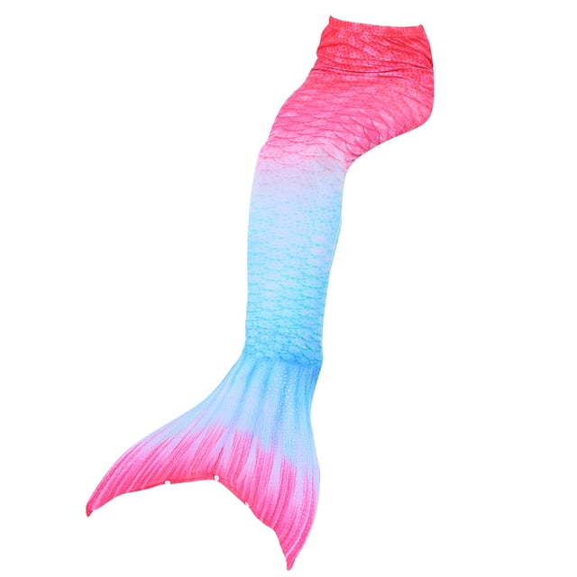 Xuewenshw Children's 2025 Spring/Summer Swimsuit Tail Racing Swimsuit Little Girls