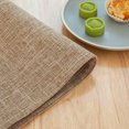 Kinaerty 1PC Fiber Table Mat Solid Color Super Soft Table Placemat Heat