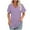 Fall Clothes Purple, variant on Womens Eyelet Tops, Short Sleeve Shirts for Women Summer Casual Hollow Striped Printed V Neck Dressy Blouses