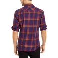 thumbnail image 3 of INC International Concepts Men’s Marc Plaid Shirt (Purple, XXL), 3 of 3