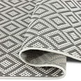 thumbnail image 6 of Home Dynamix Tripoli Lydia Modern Diamond Indoor/Outdoor Area Rug, Grey/Cream, 3'7"x5'2", 6 of 7