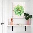 thumbnail image 4 of Canvas Wall Art Green Succulent Canvas Art Print Green Leaves Plants Abstract Art Pictures Wall Decor for Living Room Bedroom Artwork Decorations Stretched Framed Ready to Hang 8"x10", 4 of 9