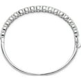 thumbnail image 2 of Sterling Silver Rhodium-Plated Cz Hinged Bangle Made In Indonesia qb1071, 2 of 5