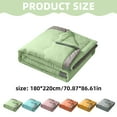thumbnail image 3 of Summer Cool Quilt C,Cooler Quilt for All Season Lightweight Summer Cooler Quilt for Hot Sleepers and Night Sweats Cooler Comforter Double Cold Effect Blanket Cooler Fiber Soft Blanket 180X220 Cm, 3 of 8