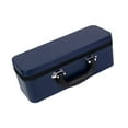 thumbnail image 1 of lionlar Bangle Box PU Leather Portable Handle Shows Fashionable Bracelet Storage Box Blue, 1 of 9