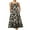 Black, variant on Michellecmm Women’s Long Dress Fashion Print Sleeveless Wavy Trim Strap Dress