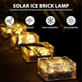 thumbnail image 4 of piezas de luz solar de ladrillo para exteriores, luces solares de cubo de hielo, luz solar LED brillante para jardín con encendido/apagado automático, lámpara de seguridad para patio, césped, camino,, 4 of 5