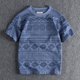 thumbnail image 3 of Camisetas para hombre con dibujos gráficos, camisetas estampadas para hombre, camisetas azules geniales Xl, moda de poliéster 5xl, Harajuku Kpop Chic, informales, de verano, 3 of 5