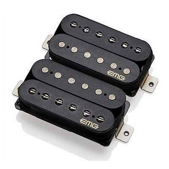 EMG Fat 55 Retro Active Electric Guitar Humbucker Pickup Set, Black