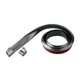 thumbnail image 3 of Kit de alerón para maletero de coche, borde de techo, barra de goma, accesorio universal para automóvil Fibra de carbono de 3.5 cm, 3 of 9