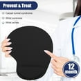 thumbnail image 4 of Ergonomic Mouse Pad with Wrist Rest Support, Eliminates All Pains, Carpal Tunnel, Wrist Discomfort, Non-Slip Base PU Gaming Mouse Mat for Laptop, Mac, Durable & Comfortable & Easy Typing, Black, 4 of 8