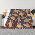 thumbnail image 1 of Fotbe Turtles and Sea Plants Manta de Franela con Estampado, Manta Ultrasuave para Cama, Sofá, Auto, Hipoalergénica y Antibolitas-50"x40", 1 of 6