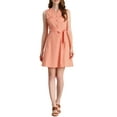 thumbnail image 2 of MODA NOVA Junior's Sleeveless Crew Neck Summer Short Shirt Dress, 2 of 5