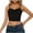 Black, variant on Crop Tops for Women Trendy Spaghetti Strap Pleated Front Slim Cropped Sleeveless Shirts Going out Camisole Tops