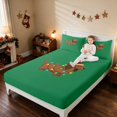 thumbnail image 3 of Manfei Dog King Sheets Holiday Bedding 4-Piece (1 Flat Sheet, 1 Fitted Sheet and 2 Pillowcases), 3 of 6