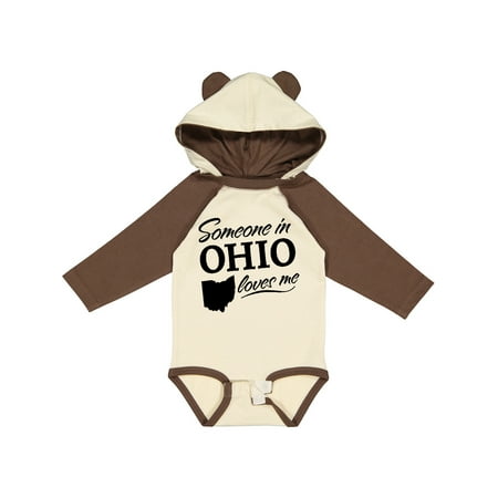 

Inktastic Someone in Ohio Loves Me Gift Baby Boy or Baby Girl Long Sleeve Bodysuit