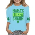 thumbnail image 2 of TZEWGL T-Shirts pour Enfants Manches Trois-Quarts Thème Ville Imprimé Col Rond Manches Courtes pour Tout-Petits Taille 6-7T, 2 of 4
