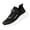 Black, variant on Willtoo Kids Boy Girl Solid Breathable Sport Shoes for Outdoor School Running Walking