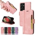 thumbnail image 2 of Dteck Luxury Leather Wallet Case Compatible with Samsung Galaxy S21 Ultra 6.8 inch with Shockproof Kickstand Card/Cash Slot Magnetic Case for Samsung Galaxy S21 Ultra,Pink, 2 of 9