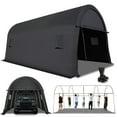 thumbnail image 6 of SANOPY 10x20ft Carport Heavy Duty Car port Storage Shelter Car Canopy Tent with Side Walls Round Roof Carport for Car, Truck, Boat, Patio, Gray, 6 of 15