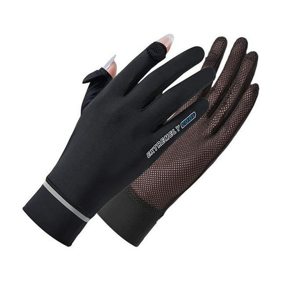 Toudaret Cooling Gloves Sun Protection Gloves for Outdoor Activities Full Finger Cooling Uv-proof Gloves for Riding Cycling Sports