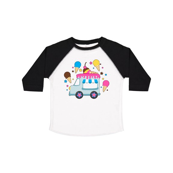 Inktastic Ice Cream Truck with Ice Cream Cones Boys or Girls Toddler T-Shirt