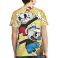 thumbnail image 2 of Youth The Cuphead Show T Shirts 3D Printed Short Sleeve Tee Shirt for Boys Girls, 2 of 7