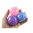 thumbnail image 3 of BULK - 12 Confetti Bead Mold-able Stress Ball - Squishy Gooey Shape-able Squish Sensory Squeeze Balls OT (1 DOZEN), 3 of 9