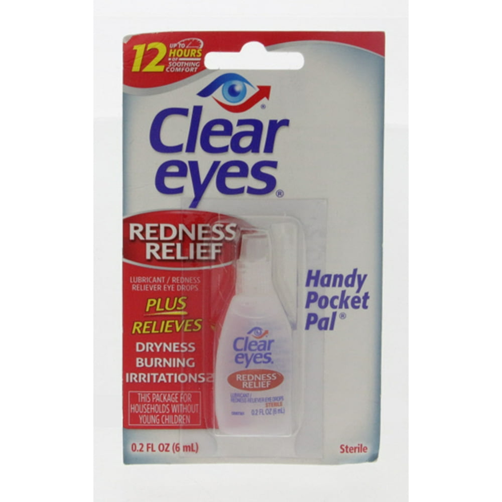 Clear Eyes Redness Relief Eye Drops 6ml Gotas para los ojos (Pack of
