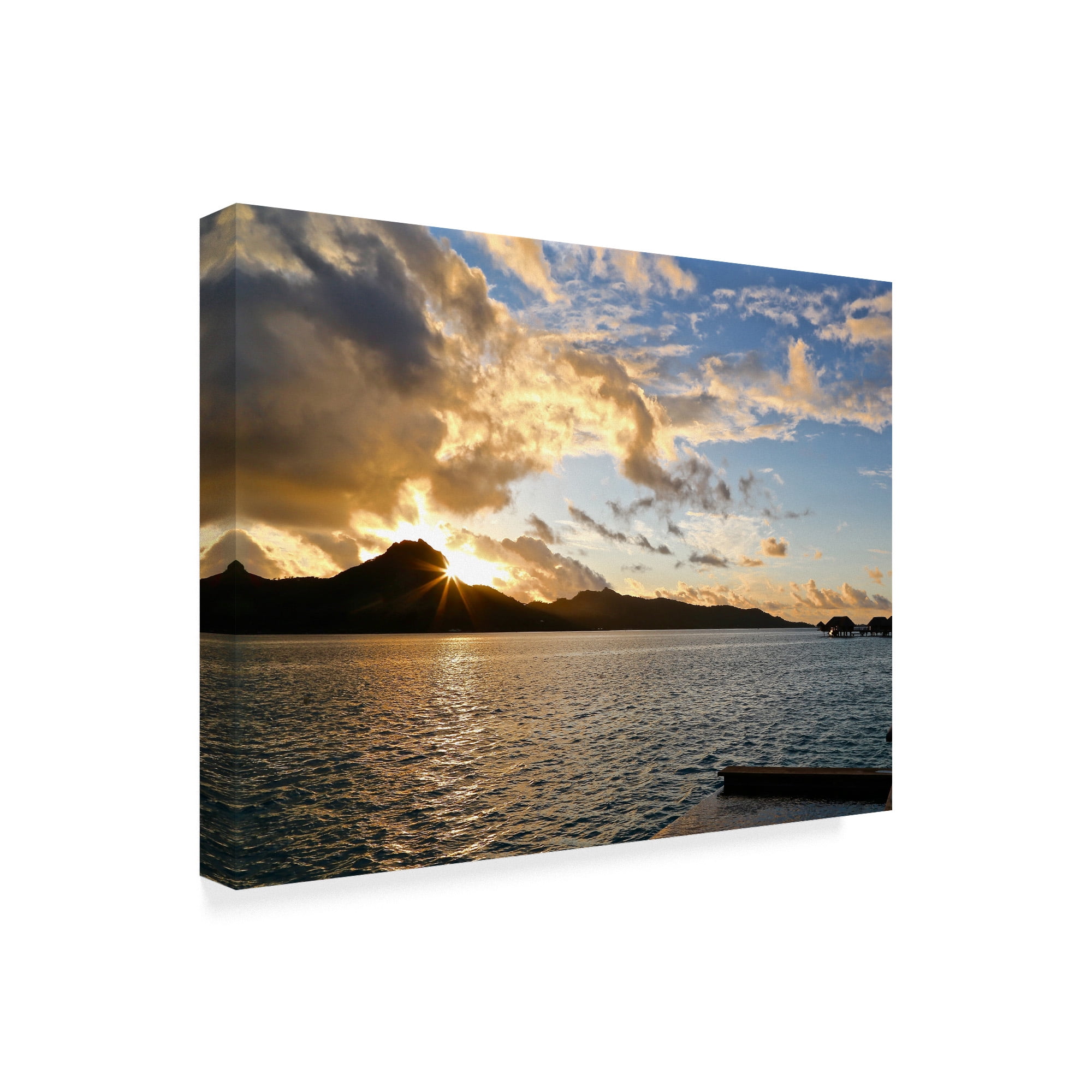 Trademark Fine Art 'Bora Bora Sunset' Canvas Art by American School
