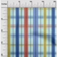 thumbnail image 1 of oneOone Cotton Poplin Baby Blue Fabric Madras Check Sewing Material Print Fabric By The Yard 42 Inches Wide, 1 of 4